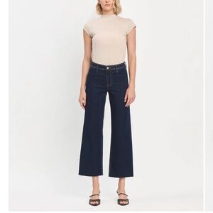 VERVET BY FLYING MONKEY Blue Flare Wide Leg Jeans